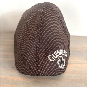 Guinness Official Merchandise Charcoal Gray Pinstripe Irish Newsboy Flat Cap Hat